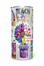 Load image into Gallery viewer, Colorful Teacher Tumbler