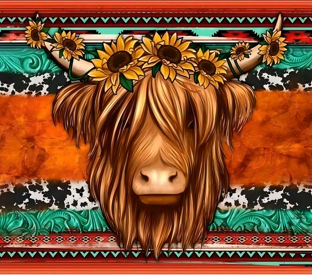 Moocow with sunflowers Tumbler