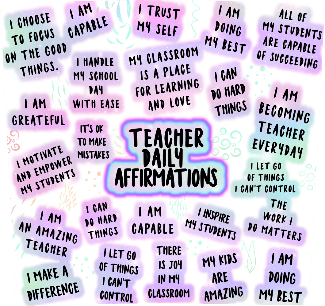 Teacher Daily Affirmations Tumbler