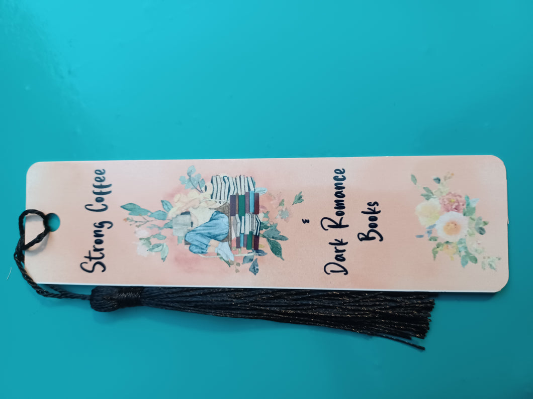 Strong coffee and Dark romance books Bookmarks