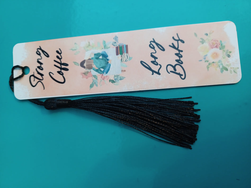 Strong coffee and long blooks Bookmarks