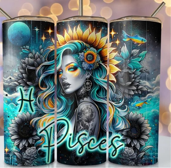 Lady Zodiac Pisces Tumbler