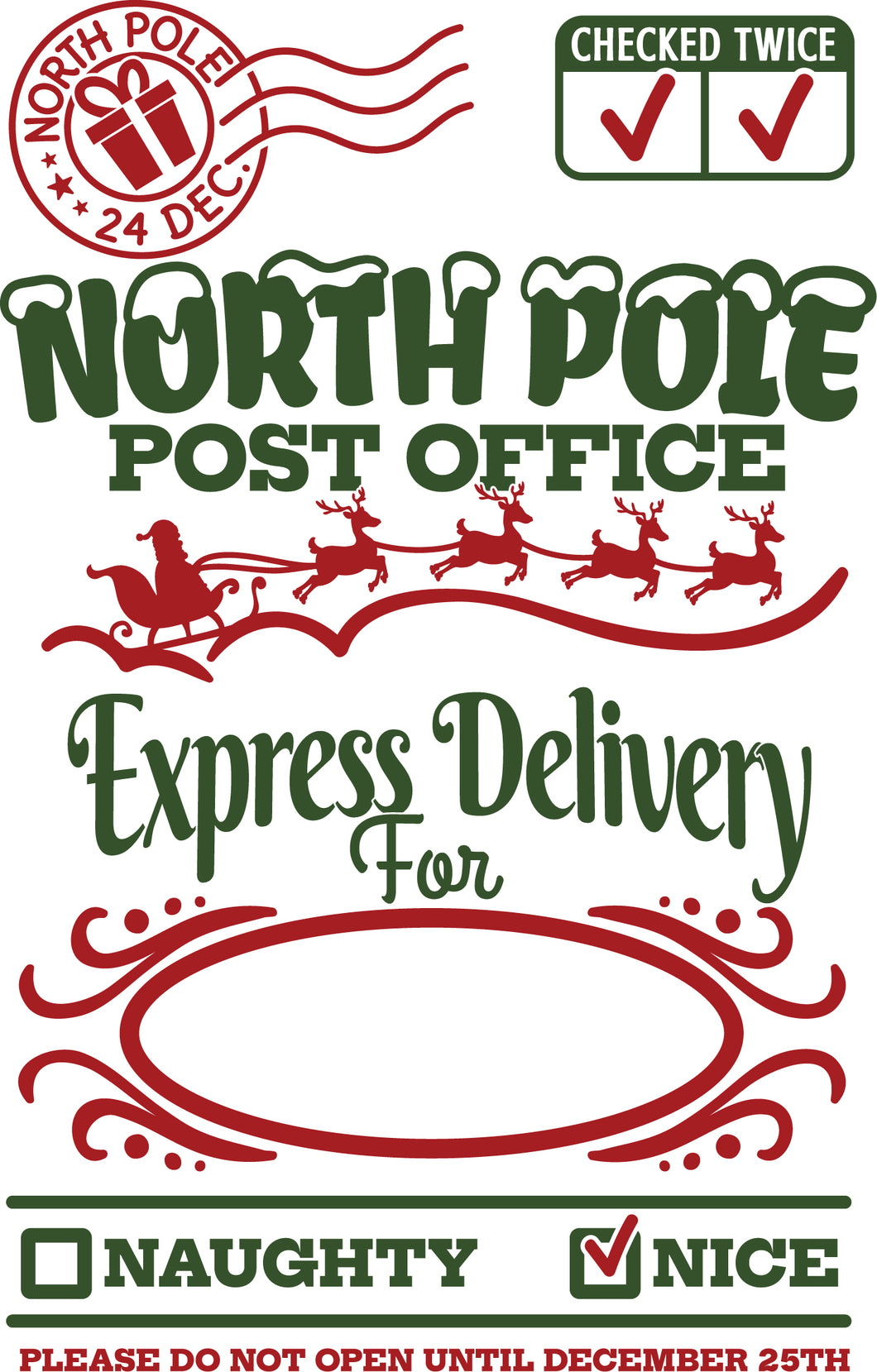 Santa Sacks - EXPRESS DELIVERY