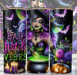 Bad Witch Vibes woman tumbler