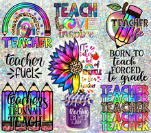 Load image into Gallery viewer, Colorful Teacher Tumbler
