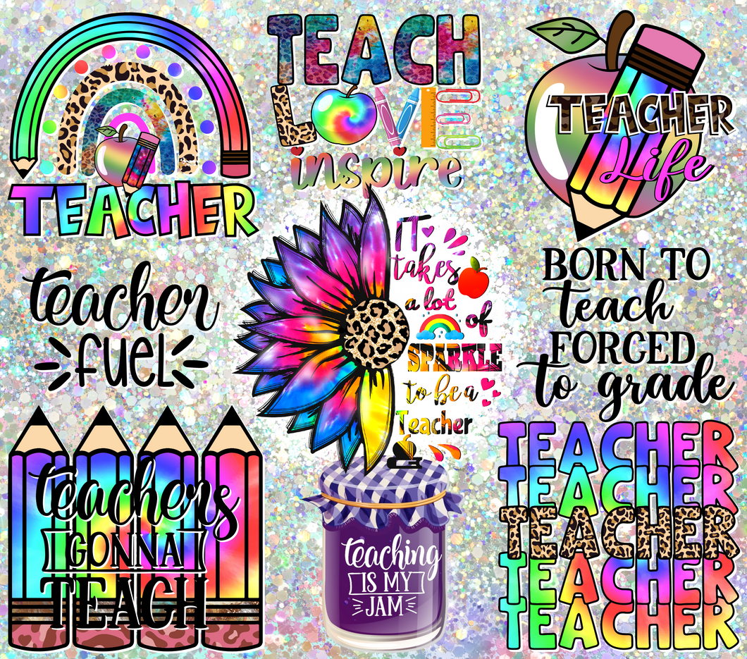 Colorful Teacher Tumbler