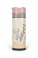 Load image into Gallery viewer, Teacher Pencil with flower Tumbler
