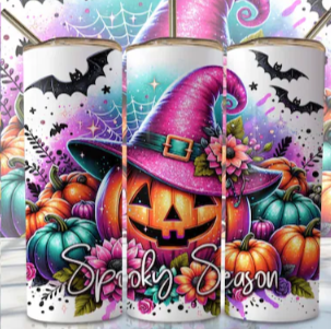 Spooky Season pumpkin tumbler