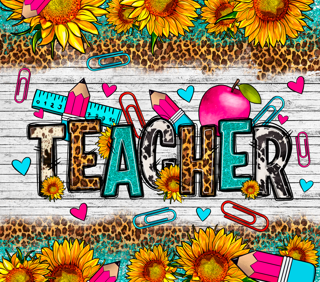 Teacher Sunflowers Teacher Tumbler