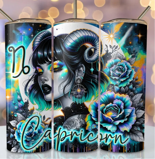 Lady Zodiac Capricorn Tumbler