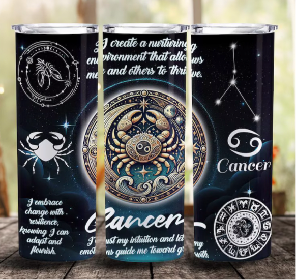 Zodiac Affirmations Cancer Tumbler