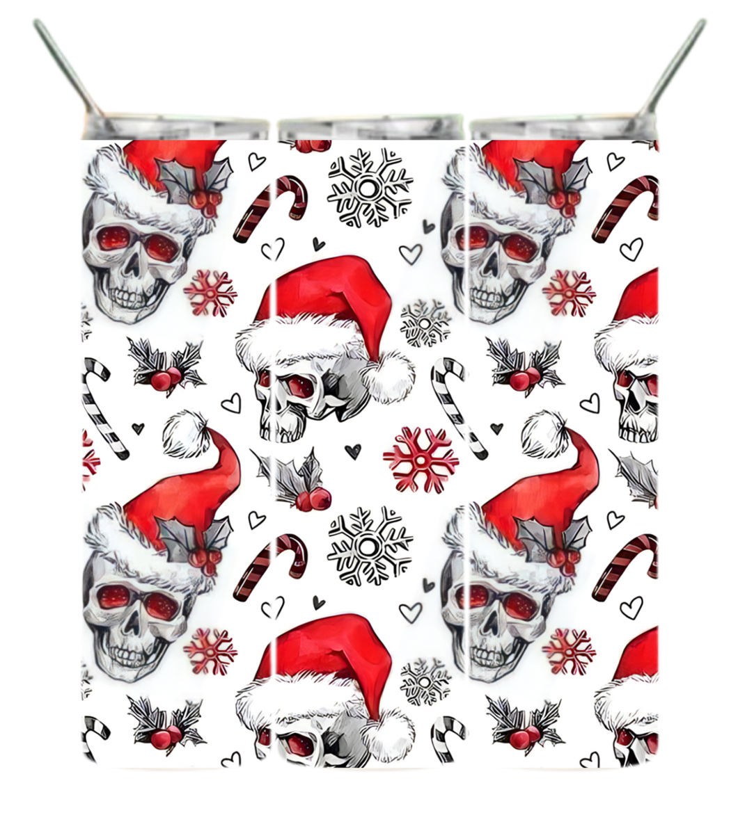 Santa Skulls Tumbler