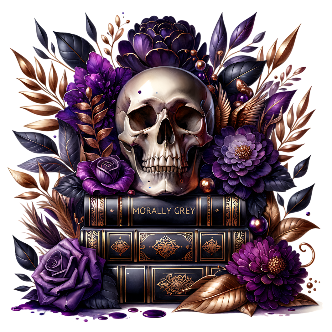Morally Grey Purple tumbler