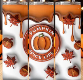 Pumpkin Spice Life puff tumbler