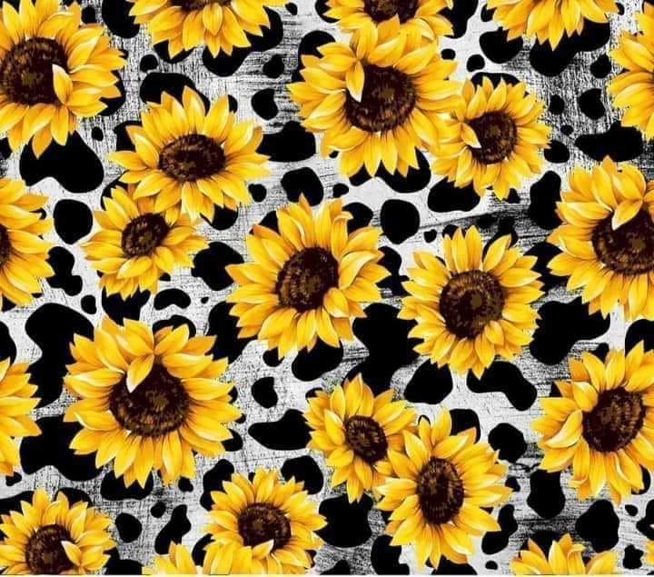 Cowprint with Sunflowers Tumbler