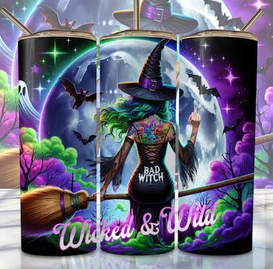 Wicked and Wild tumbler