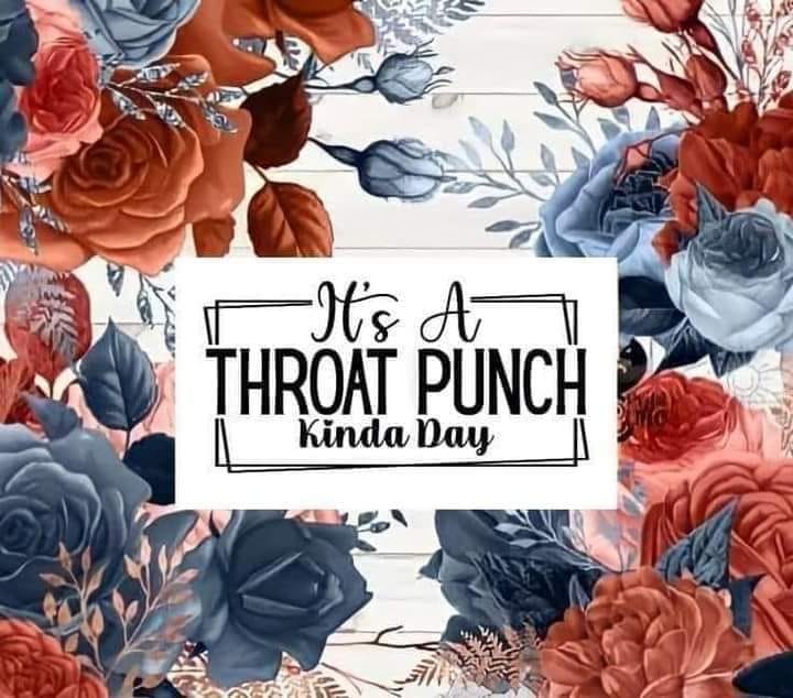 Its a throat punch kinda day Tumbler