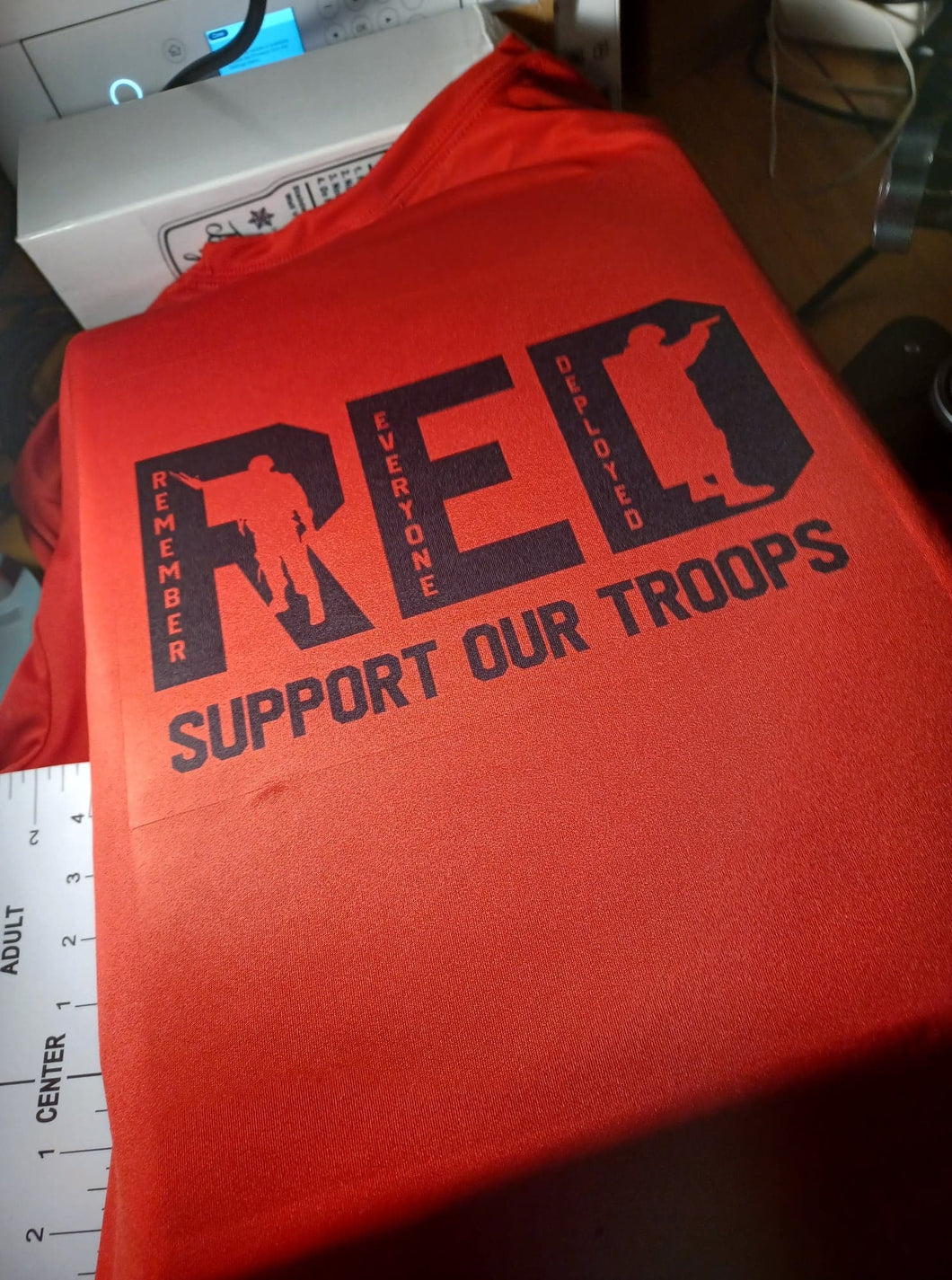Red  Remember Everyone Deployed- shirt
