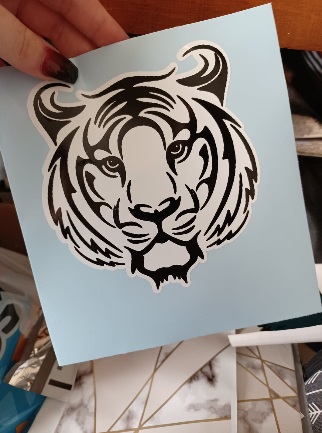 White Tiger Decal