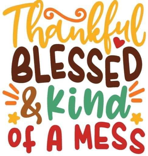 Thankful Blessed & kind of a Mess Shirt
