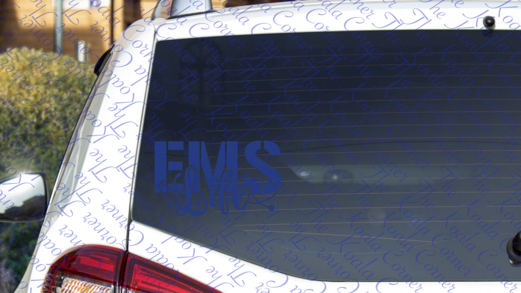 EMS LIFE FLAG Car Decal