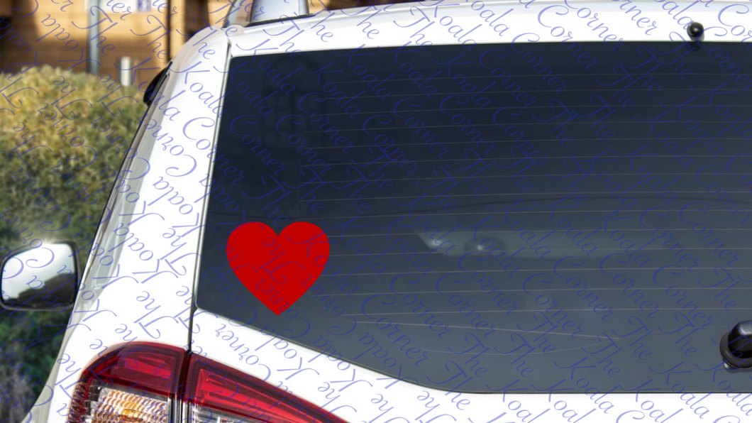 HEART Car Decal