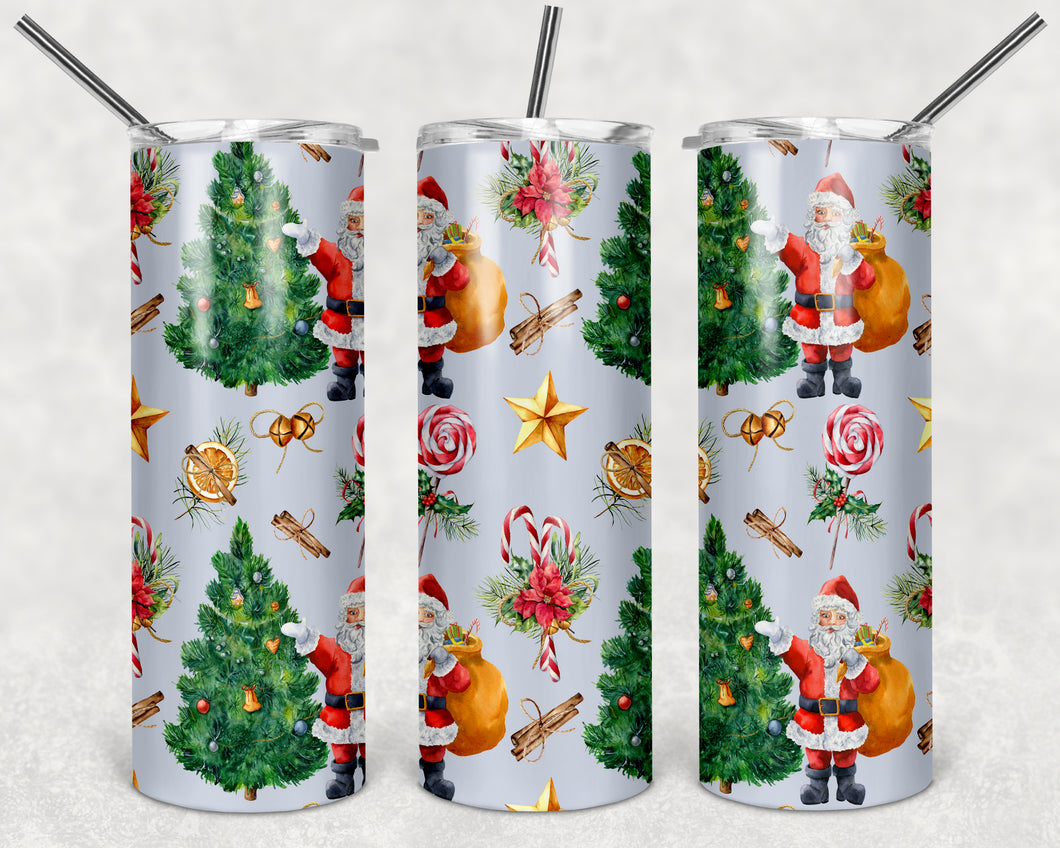 Santa/Christmas Tree  Tumbler