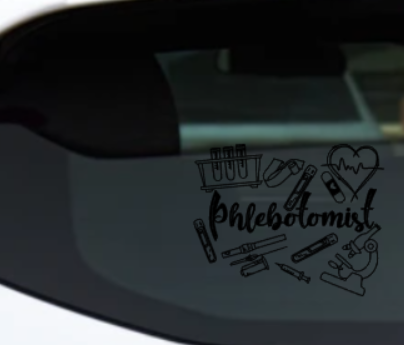 PHLEBOTOMIST TOOLS DECAL