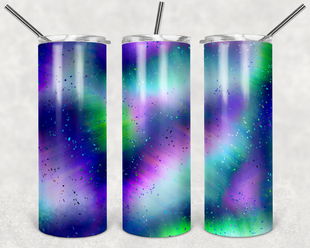 Northern Lights Marble Tumbler