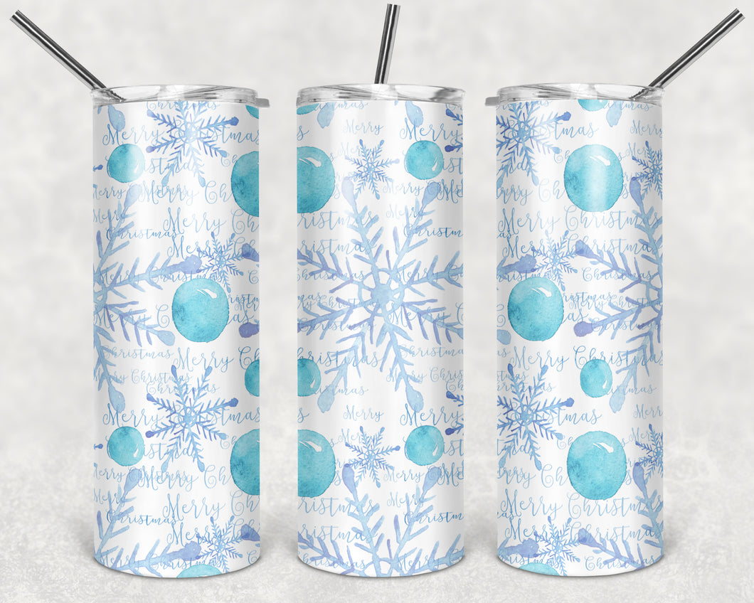 Snowflake Merry Christmas  Tumbler