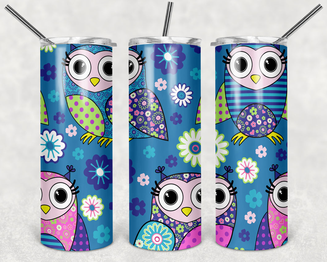 Owl Blue Tumbler