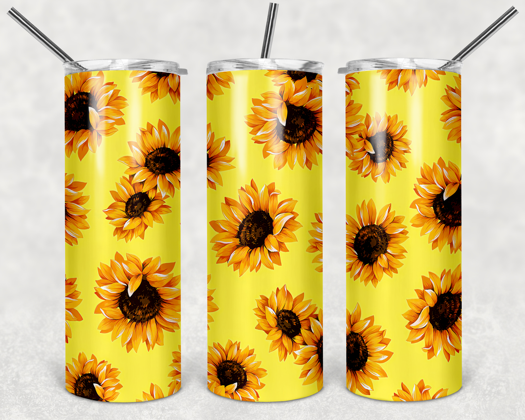 Yellow Sunflowers Tumbler