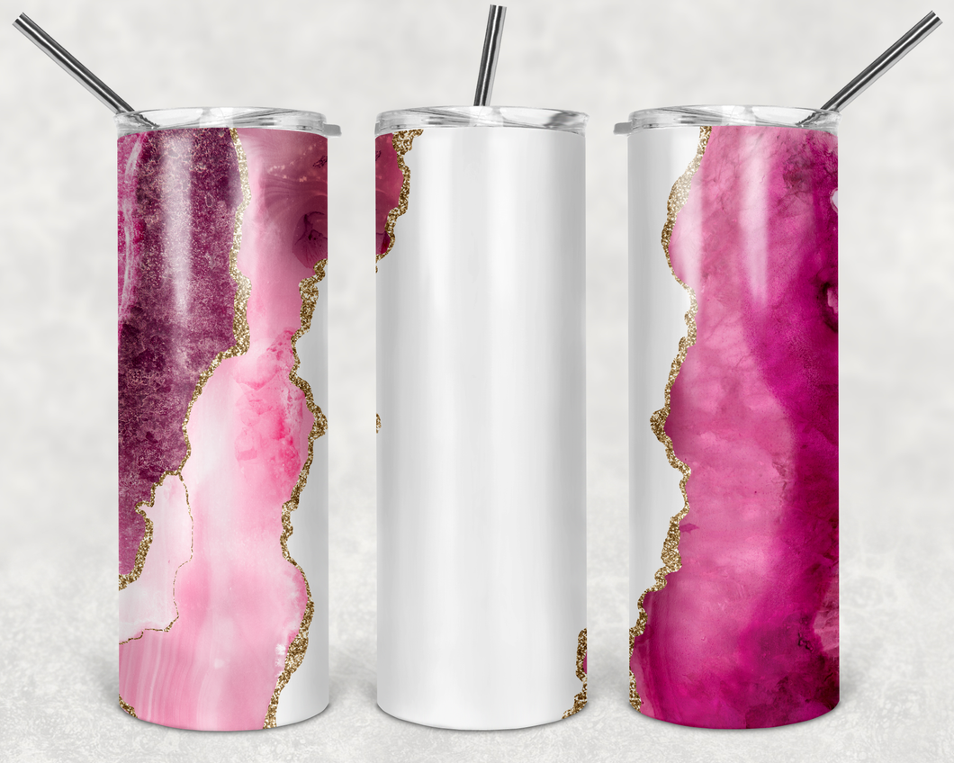 White Through Pink Tumbler