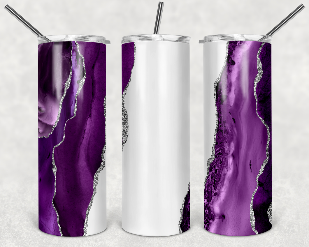 White Through Purple  Tumbler