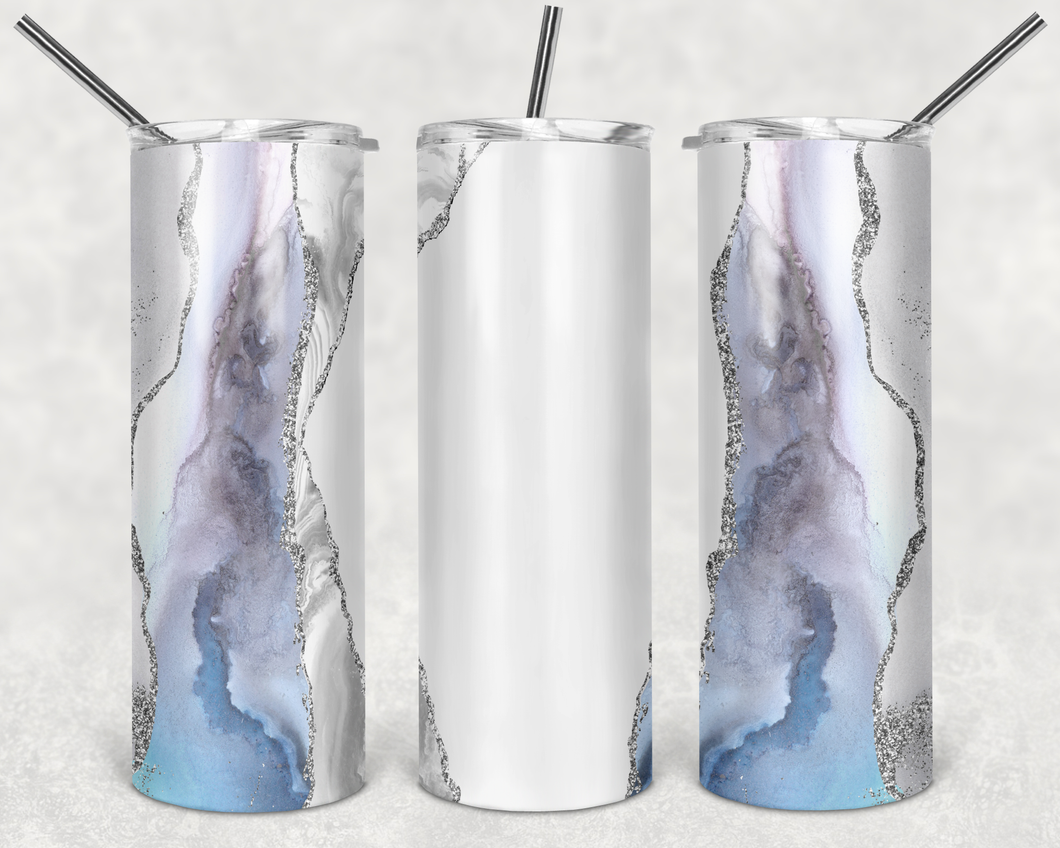 White Through Blue Tumbler