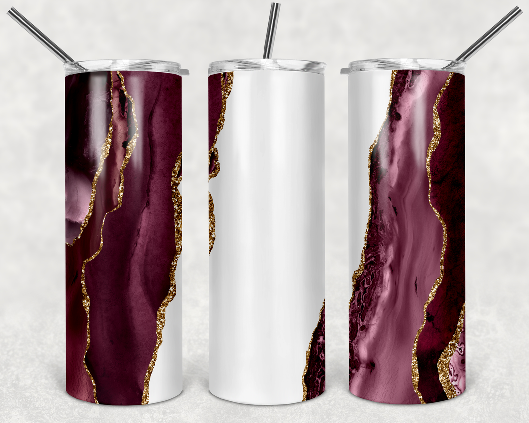 White Through Royal Purple Tumbler