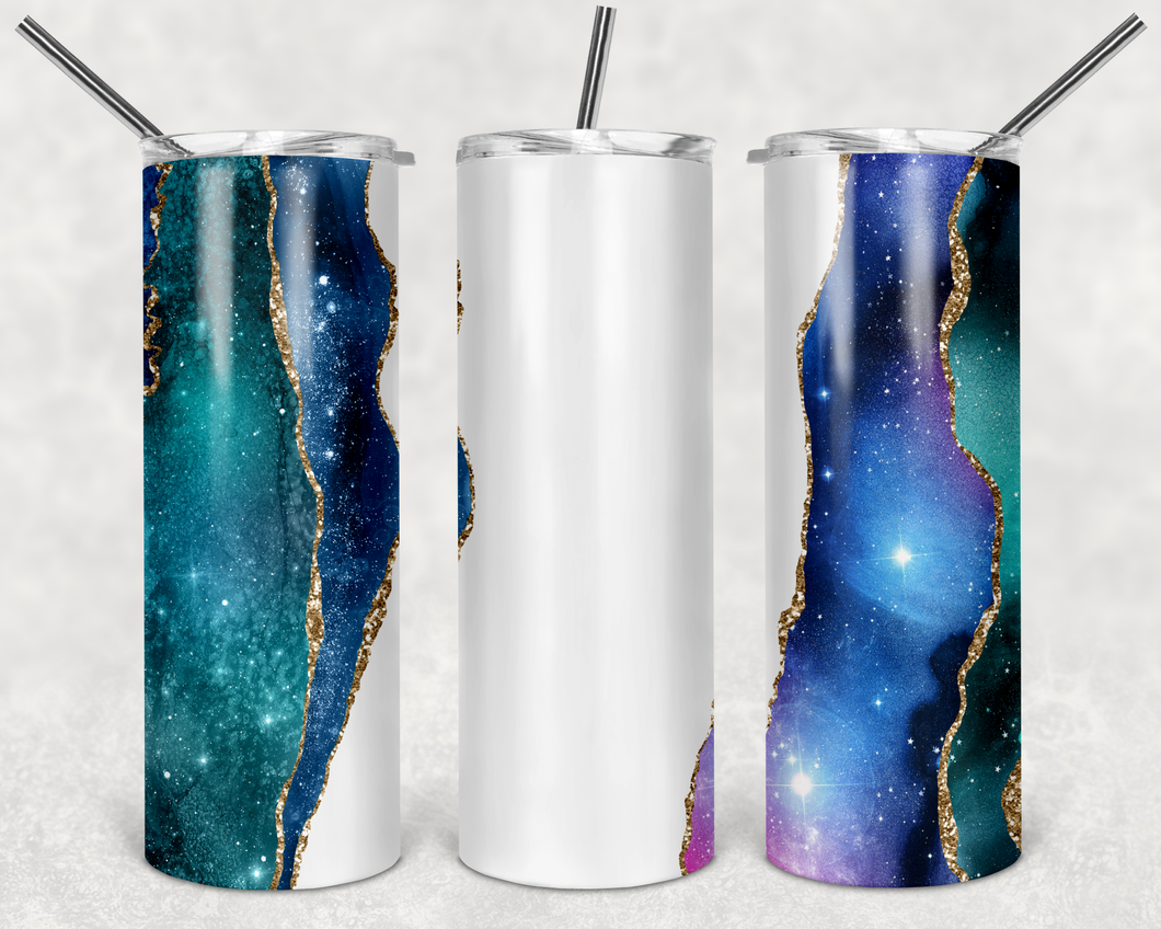 White Through Galaxy Tumbler