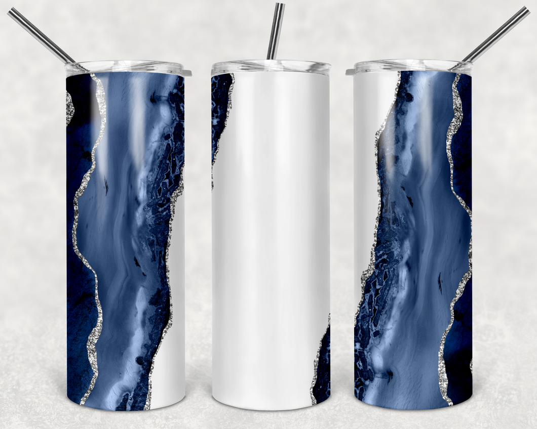 White Through Blue Tumbler