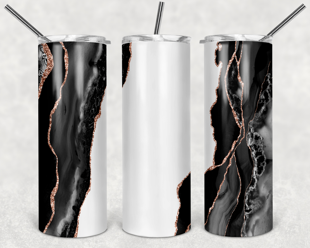 White Through Black/Grey Tumbler