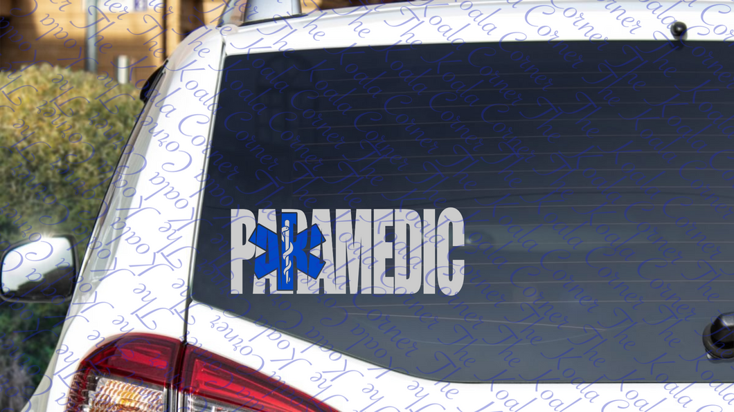 PARAMEDIC Car Decal