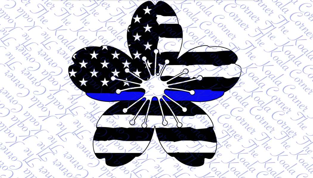 POLICE FLWOER Car Decal