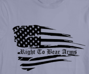 RIGHT TO BEAR ARMS FLAG SHIRT