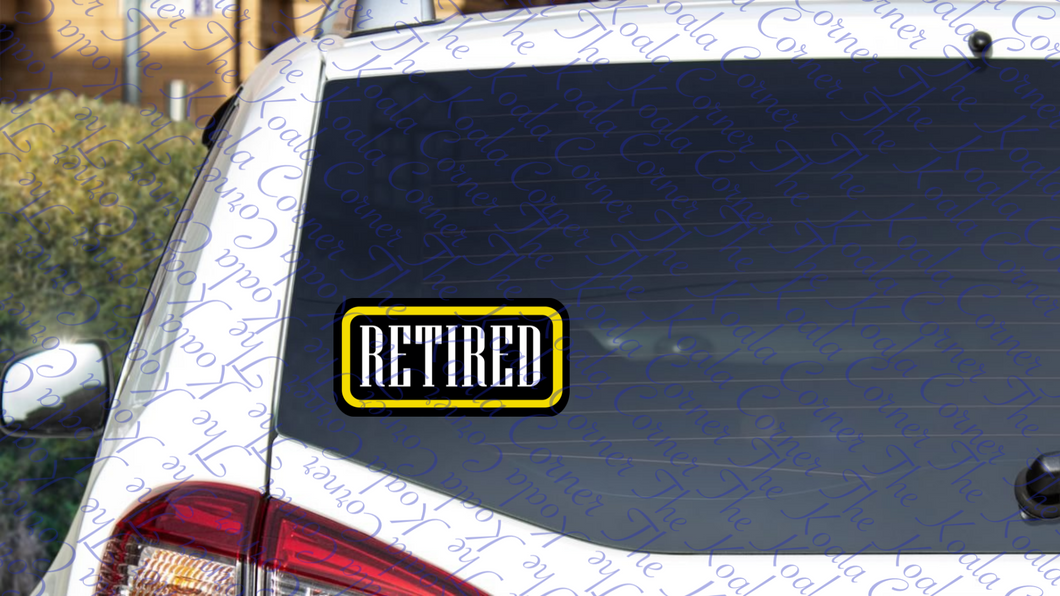 RETIRED ARMY Car Decal