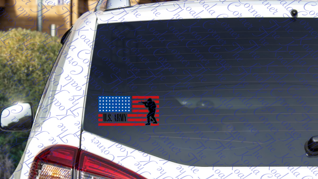 U.S. ARMY FLAG Car Decal