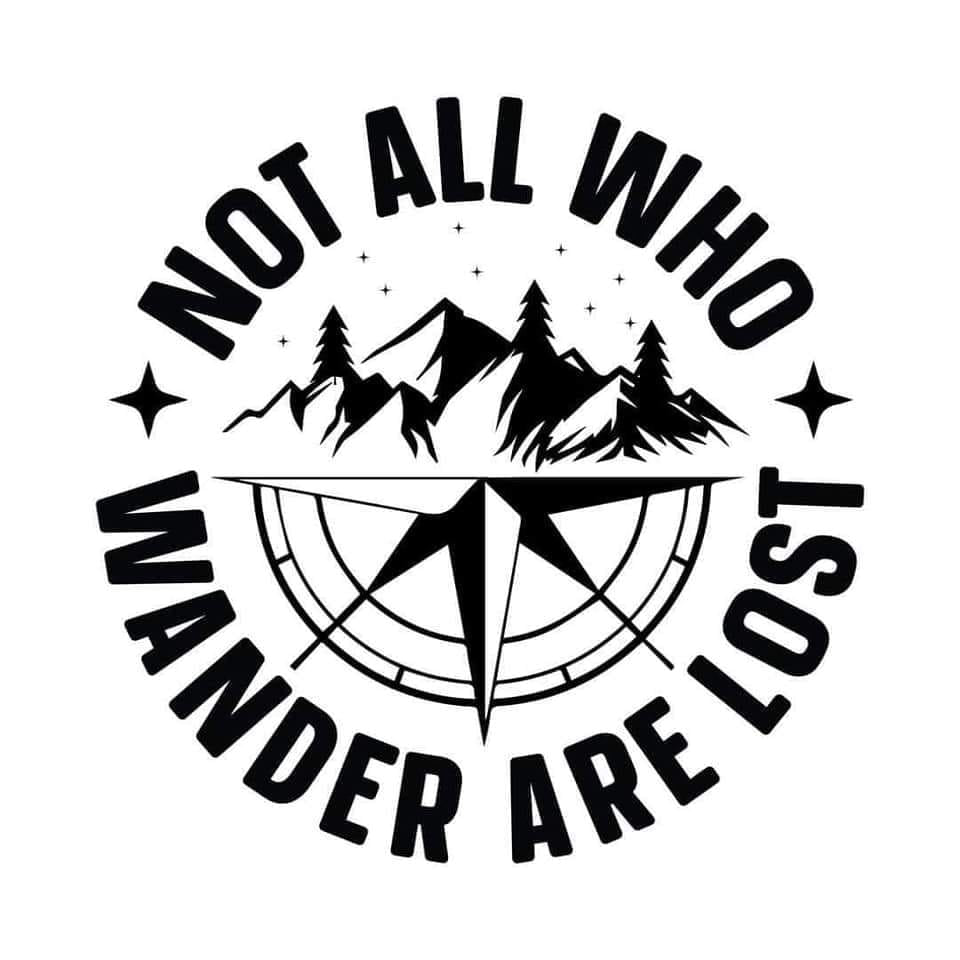 Not all who wander are lost Car Coaster